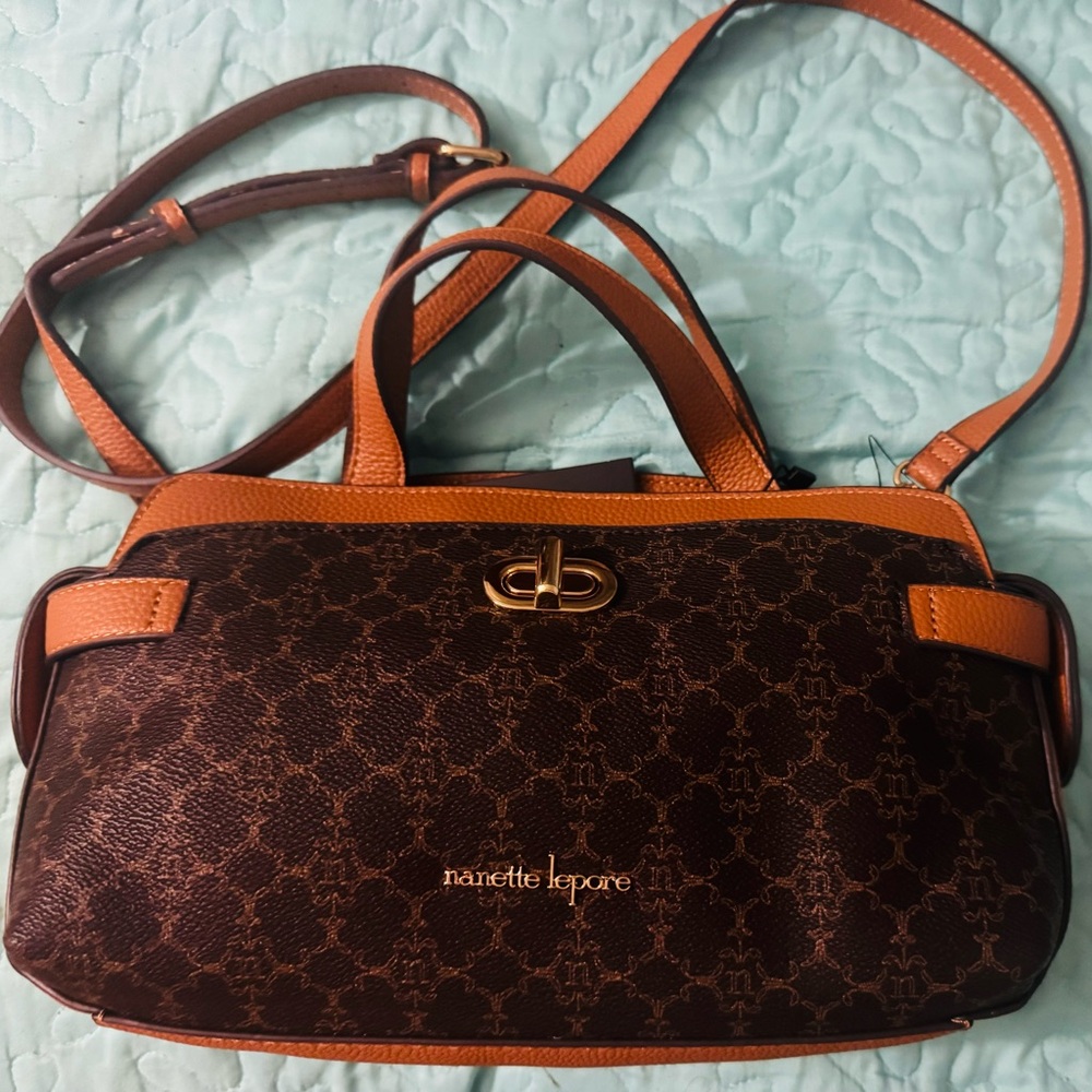 Nanette Lepore Elegant Brown and Tan Bag